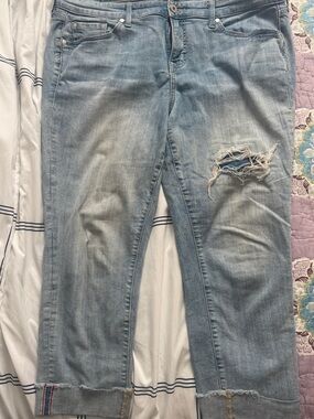 Light Blue Distressed Women’s Jeans